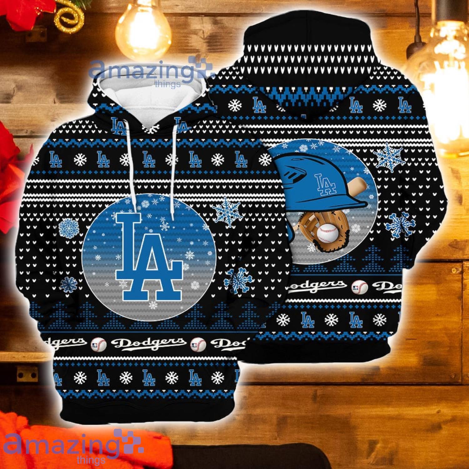 Merry Christmas Los Angeles Dodgers 3D Hoodie - T-shirts Low Price