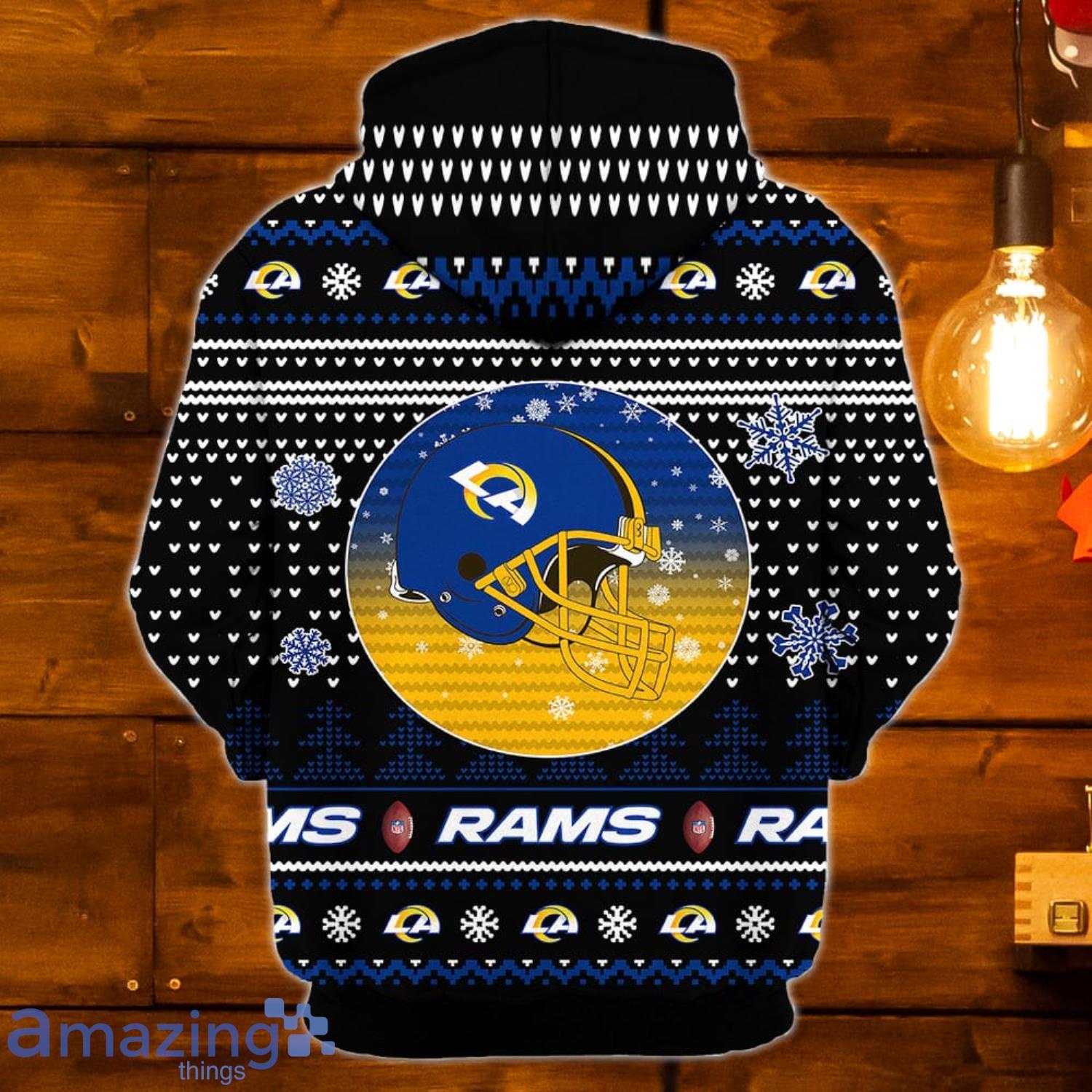 NFL Los Angeles Rams USA 3D Hoodie All Over Printed Los Angeles Rams  Father's Day Gifts - T-shirts Low Price