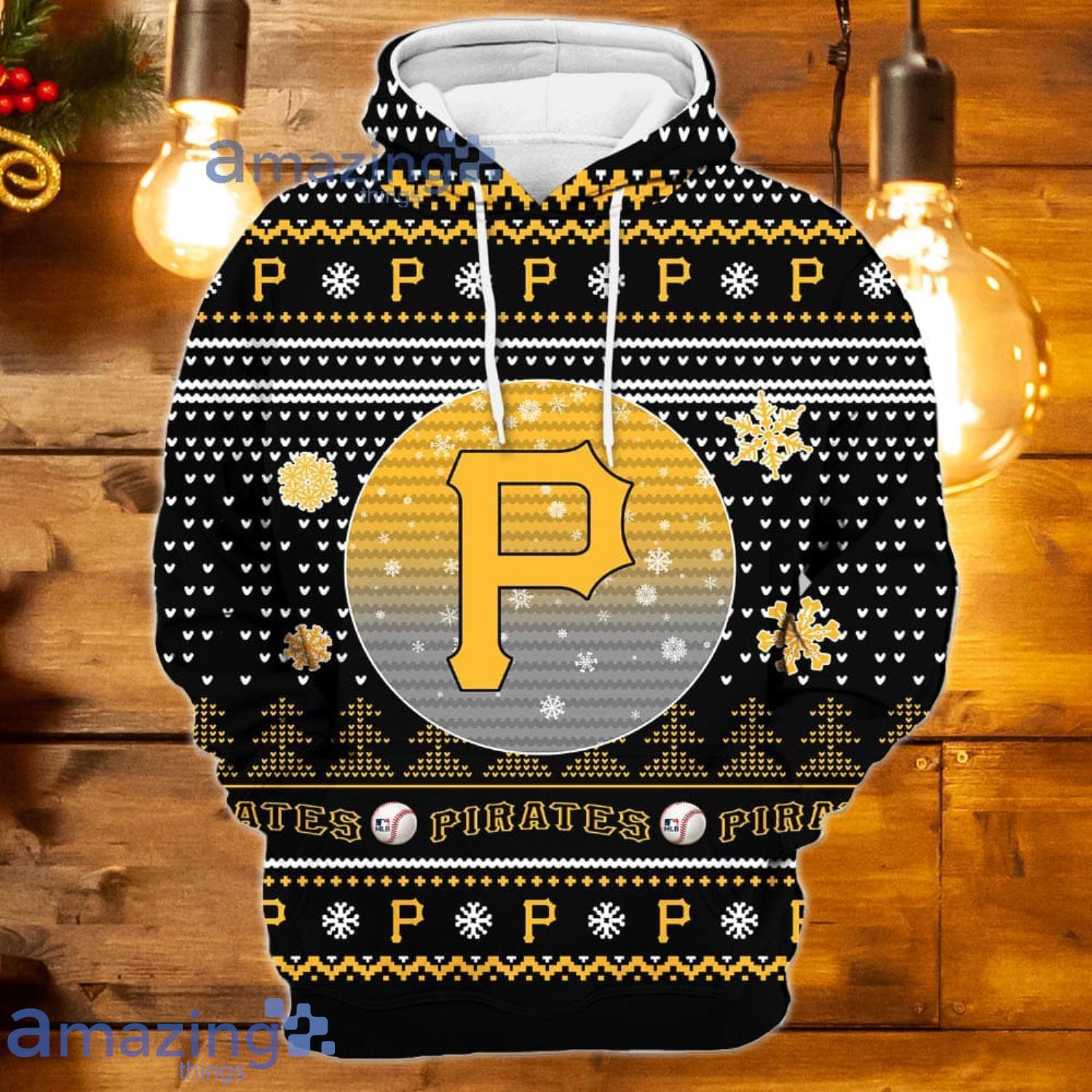 Men And Women Christmas Gift MLB Pittsburgh Pirates Logo With