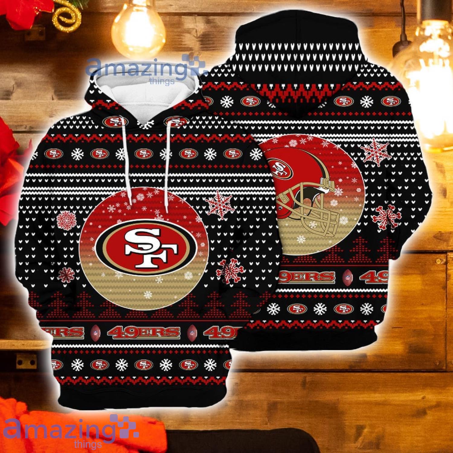 NFL San Francisco 49ers New Season Design Knitted Christmas 3D