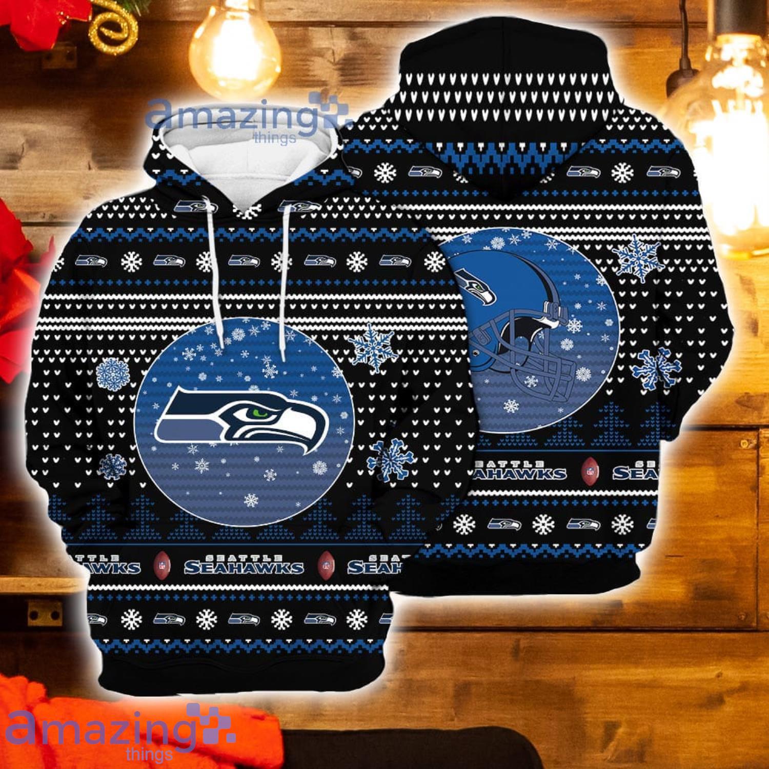 Merry Christmas Season 2023 Seattle Seahawks 3D Hoodie Christmas