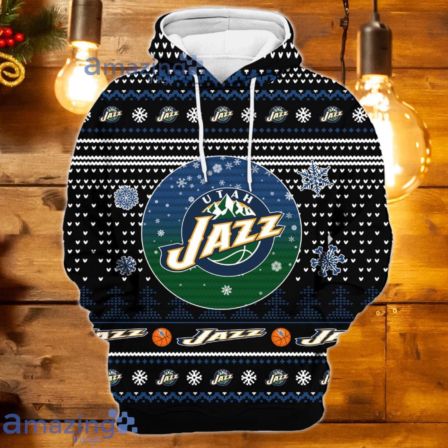 Merry Christmas Season 2023 Utah Jazz 3D Hoodie Christmas Gift For Men And  Women