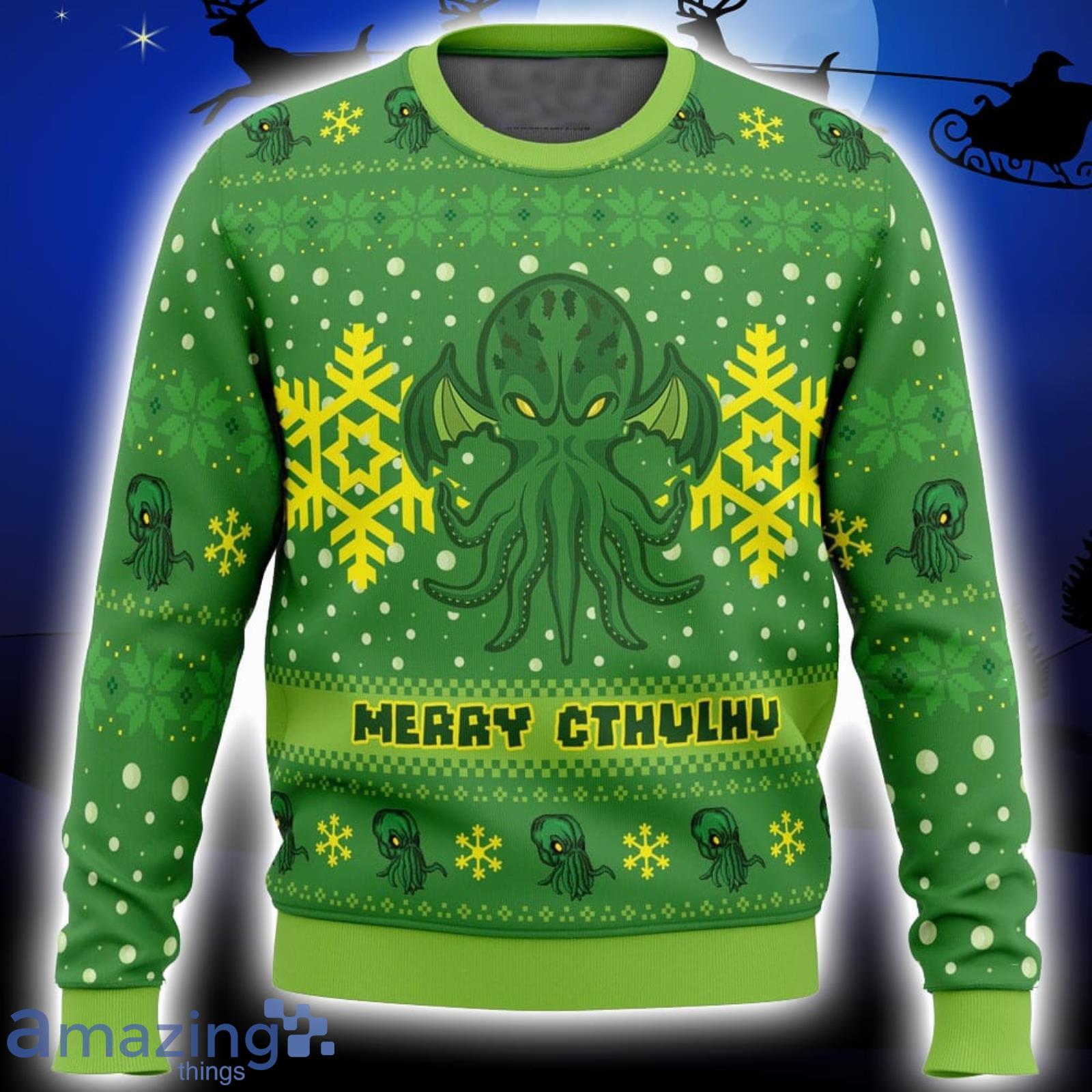 Merry Cthulhu Xmas Ugly Christmas Sweater Christmas Gift For Men And Women Product Photo 1
