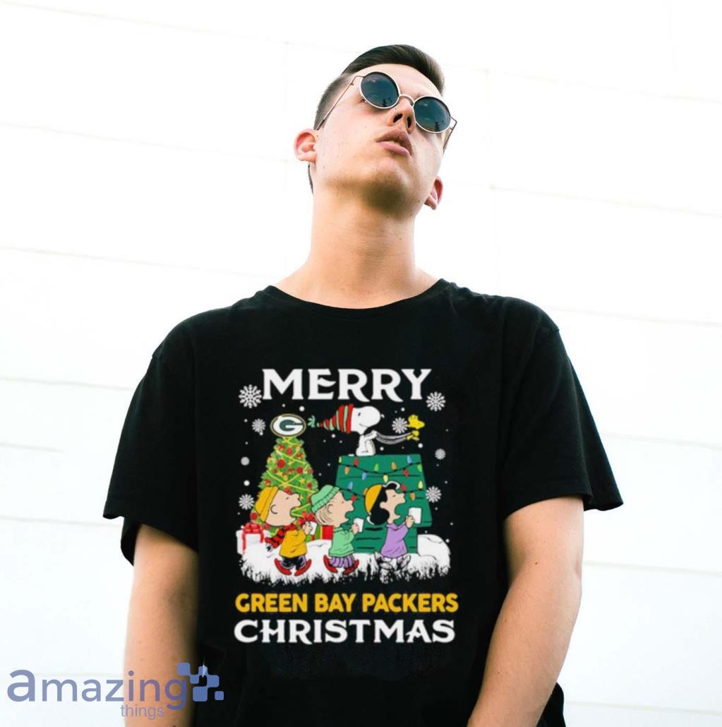 Merry Green Bay Packers Christmas Snoopy Shirt