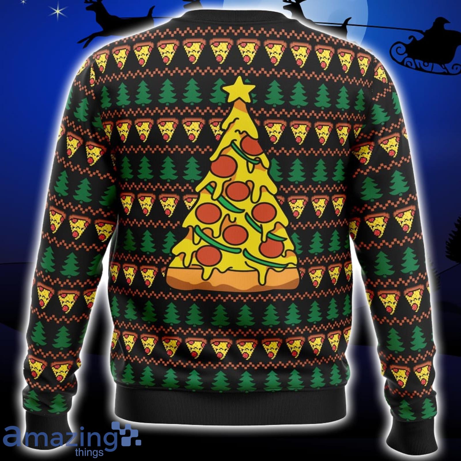 Christmas tree hot sale pizza sweater