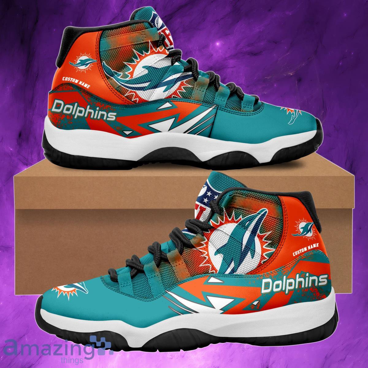 Miami Dolphins Sneaker Air Jordan Hightop Shoes