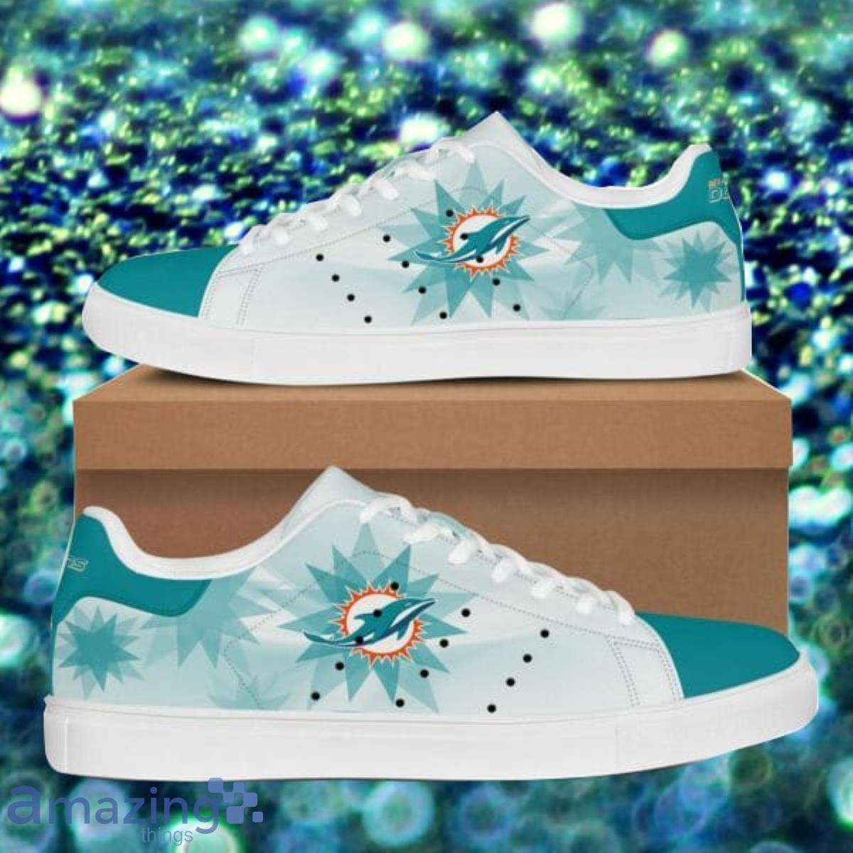 Miami Dolphins NFL Low Top Skate Shoes Best Gift Product Photo 1
