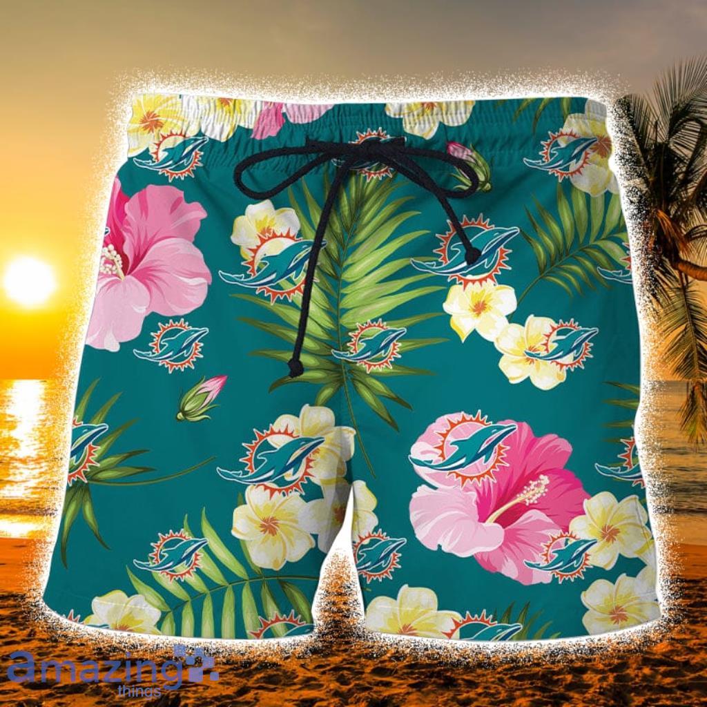 Miami Dolphins Summer Floral Hawaiian Shorts Gift For Fans