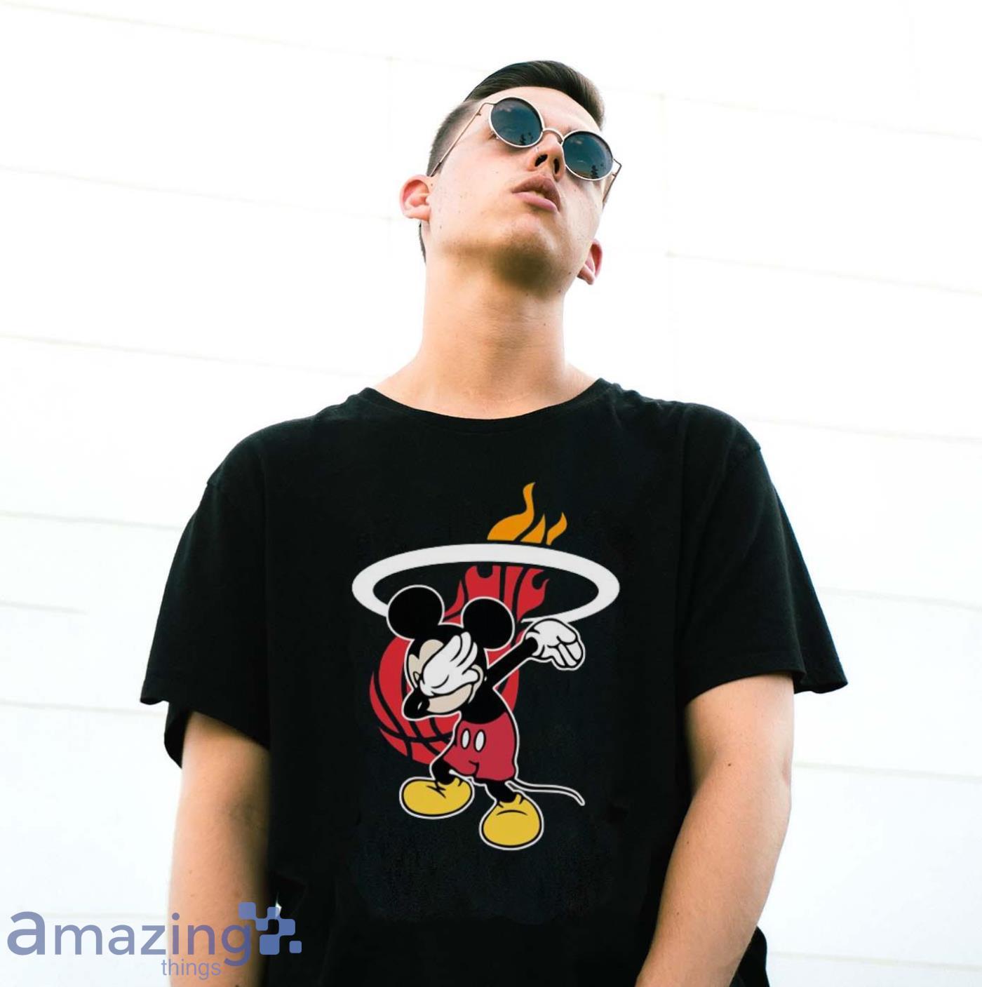 Miami Heat NBA Basketball Dabbing Mickey Disney Sports T Shirt - Banantees