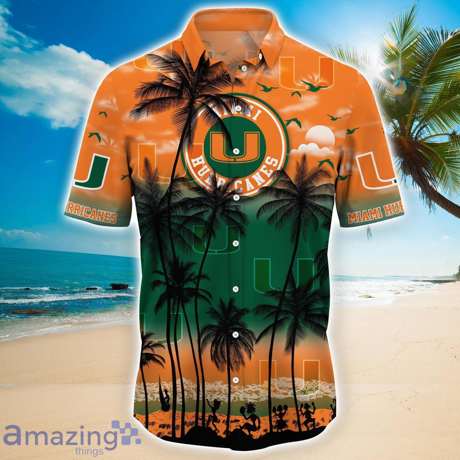 Custom Name And Number Miami Hurricanes New Gift For Summer Beach
