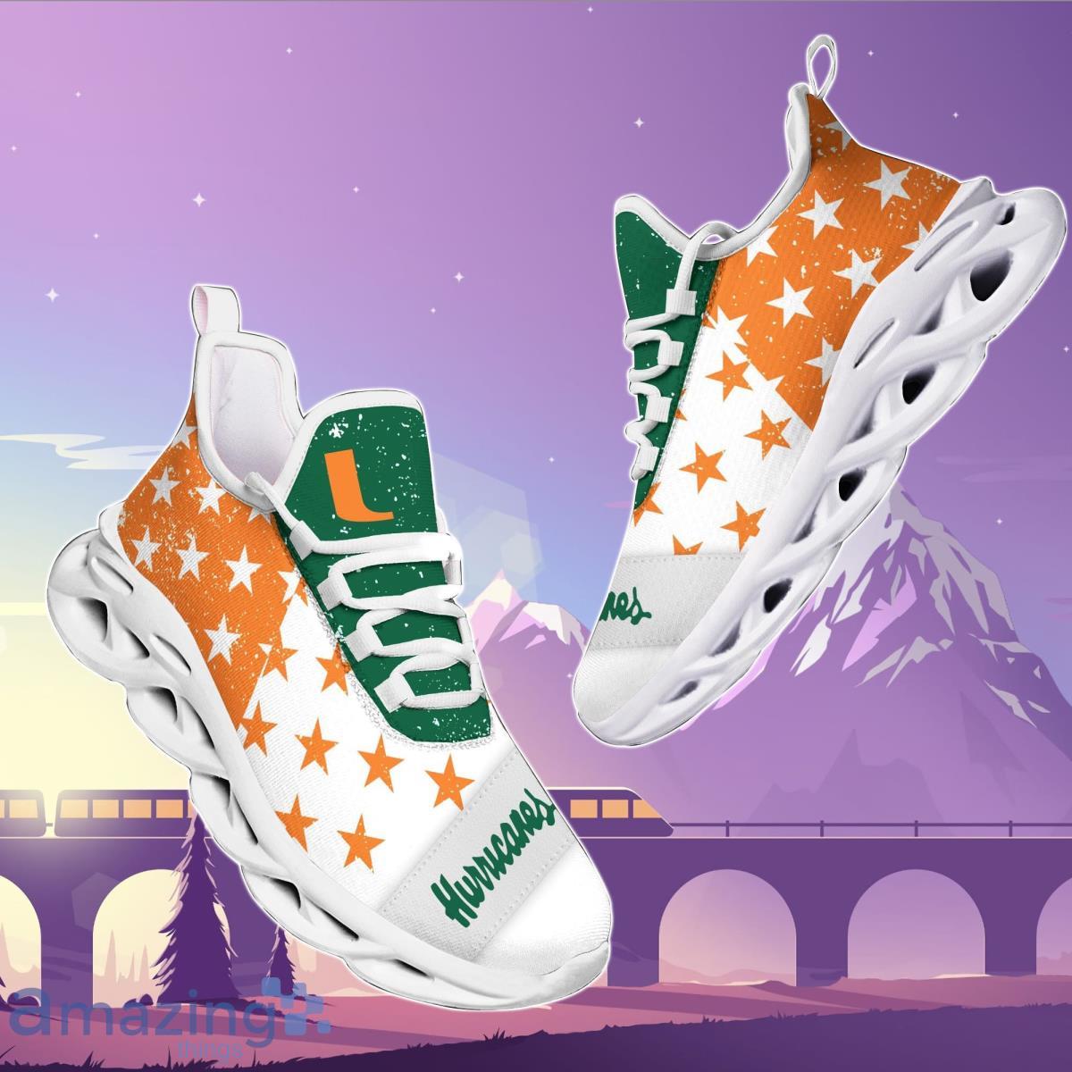 Miami Hurricanes Chunky Sneakers, Max Soul Shoes Best Gift For Men And Women Product Photo 1