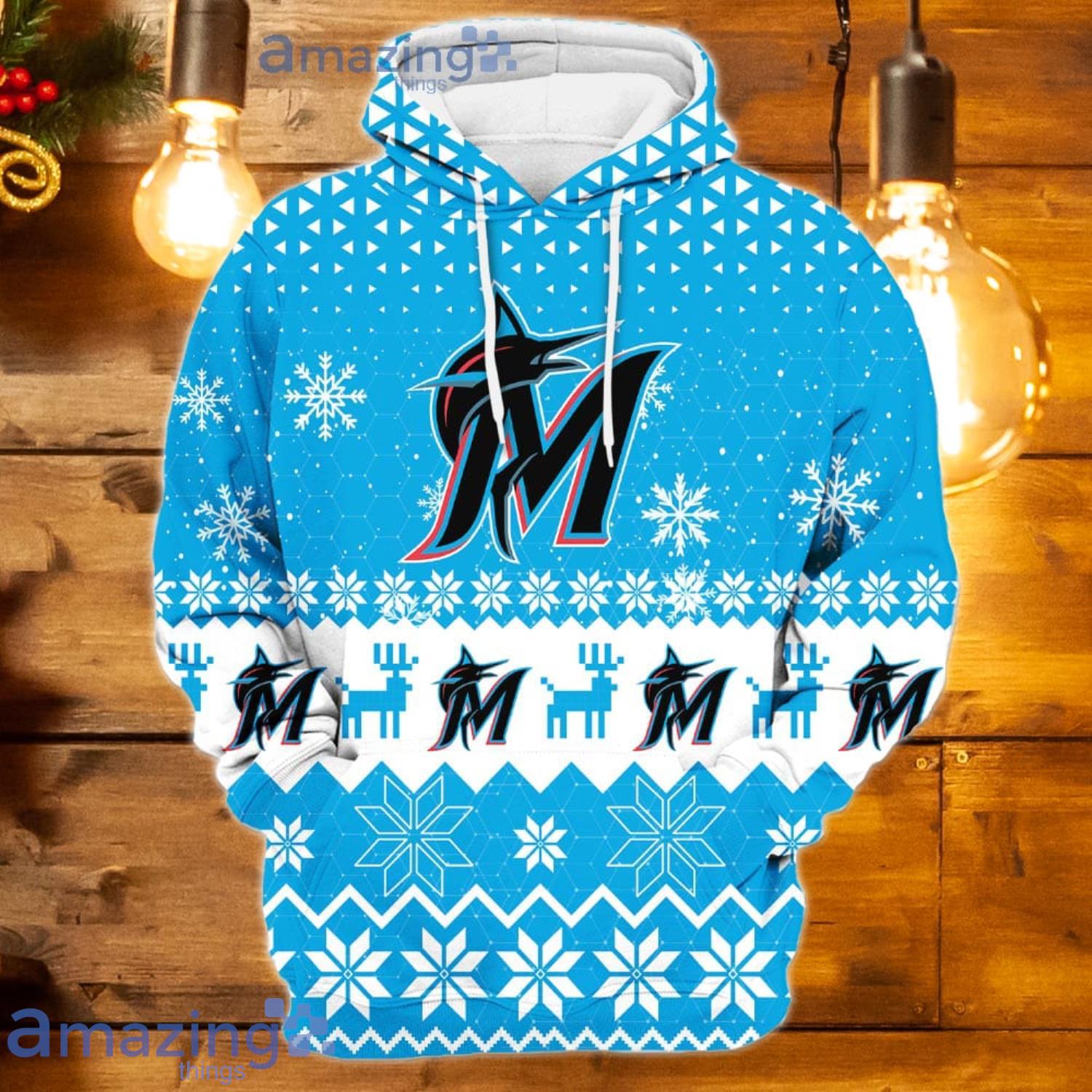 Miami Marlins Sports Football American New Trends 3D Hoodie Christmas Gift For Men And Women image Miami Marlins Sports Football American New Trends 3D Hoodie Christmas Gift For Men And Women Product Photo 2