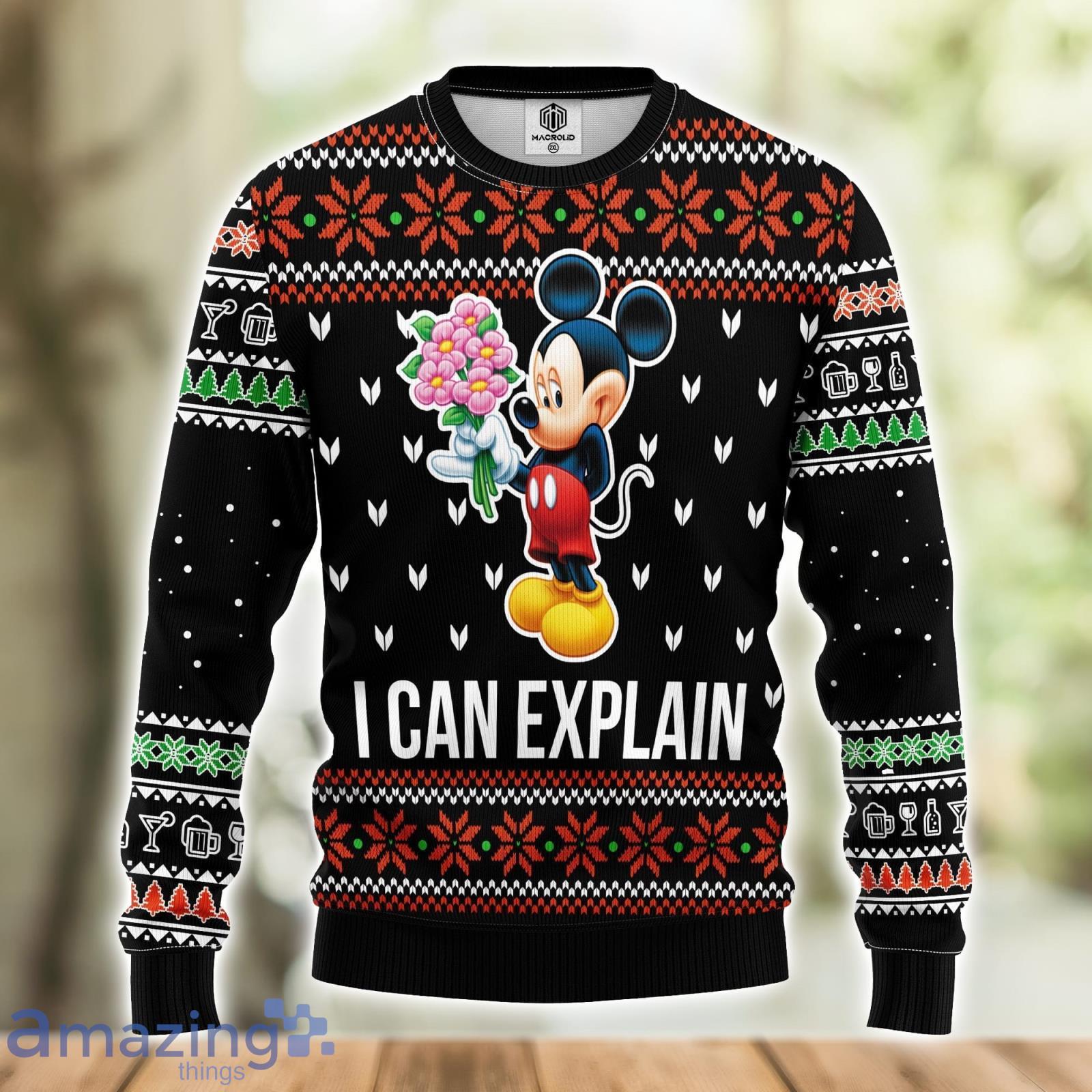 Christmas Gift Dallas Cowboys Mickey Cute 3D Ugly Christmas Sweater For Men  And Women