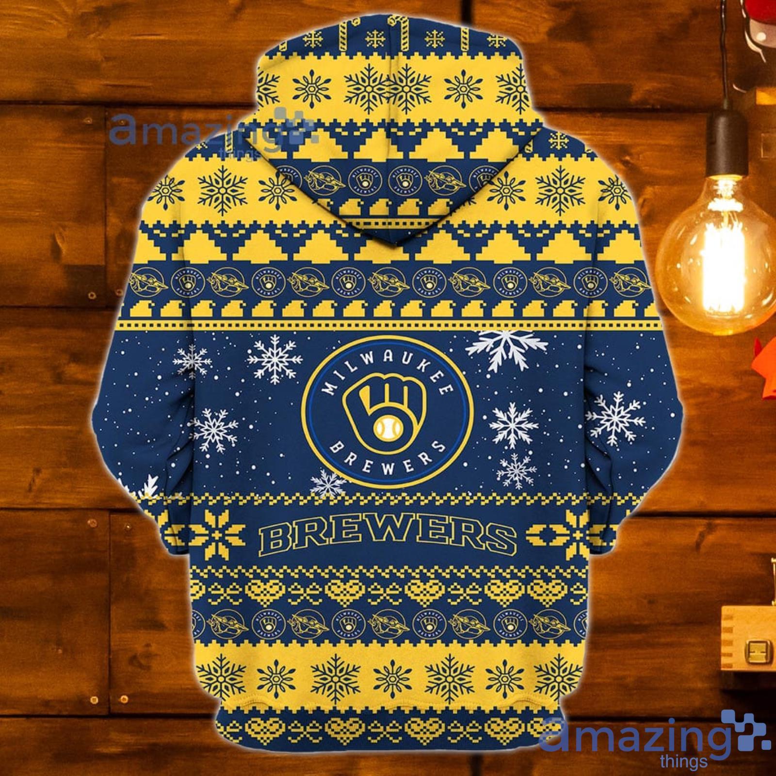 New Design Milwaukee Brewers 3D Hoodie All Print Zipper Hoodie, Milwaukee  Brewers Gift For Him - T-shirts Low Price