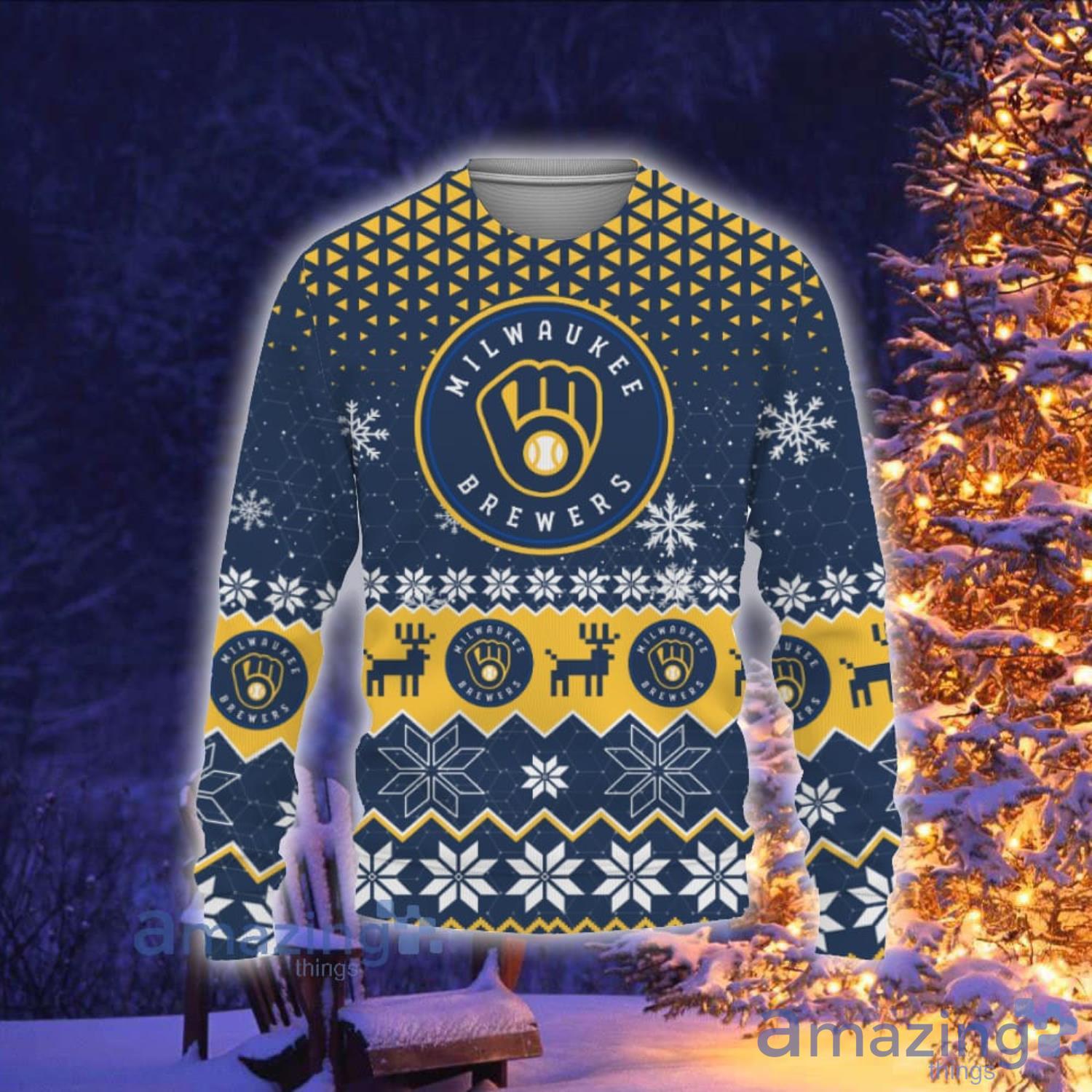 Personalized Milwaukee Brewer Football Team Logo Ugly Sweater - T-shirts  Low Price