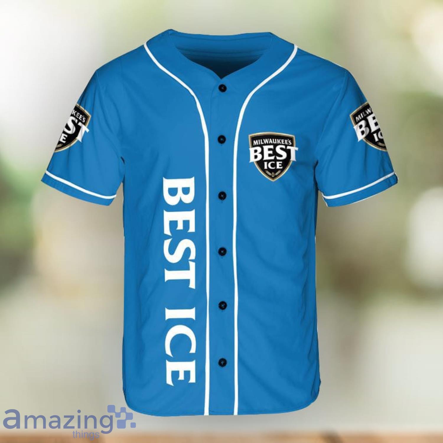 Milwaukee's Best Ice Beer Baseball Jersey Shirt Men And Women Sport Gift Product Photo 1
