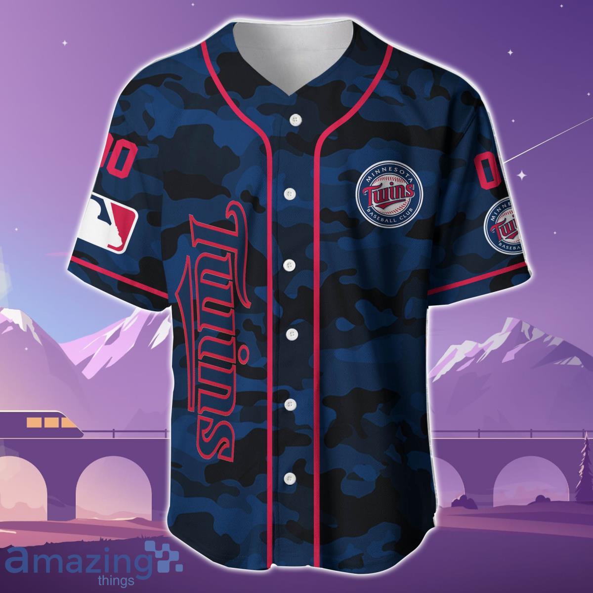 Minnesota Twins Custom Name & Number Baseball Jersey Best Gift For Men And Women image Minnesota Twins Custom Name & Number Baseball Jersey Best Gift For Men And Women Product Photo 2