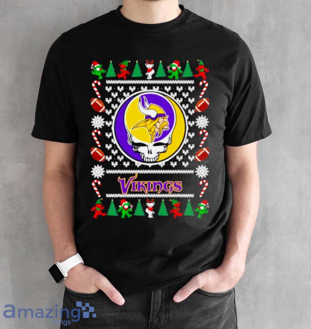 Premium Minnesota Vikings Grateful Dead Ugly Christmas Shirt