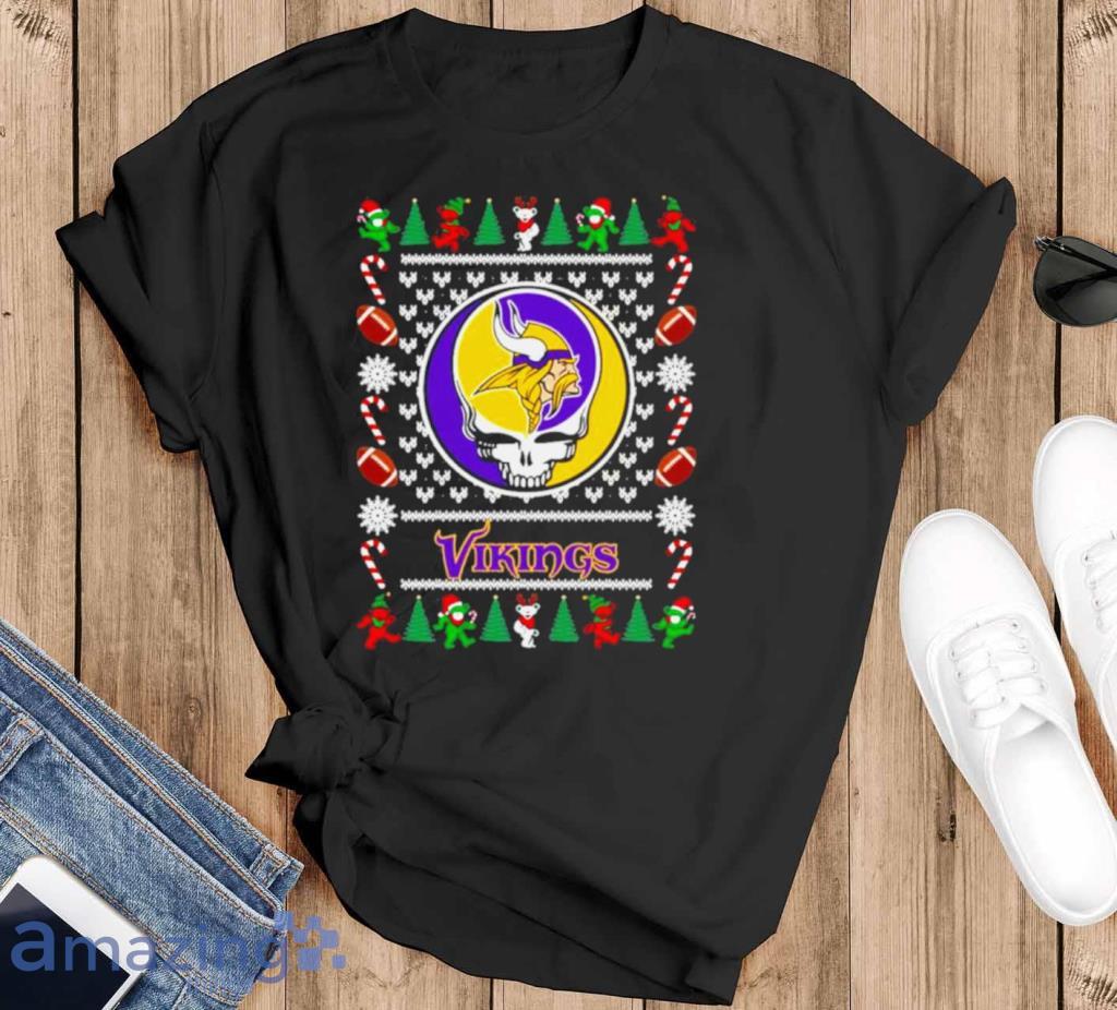 Premium Minnesota Vikings Grateful Dead Ugly Christmas Shirt