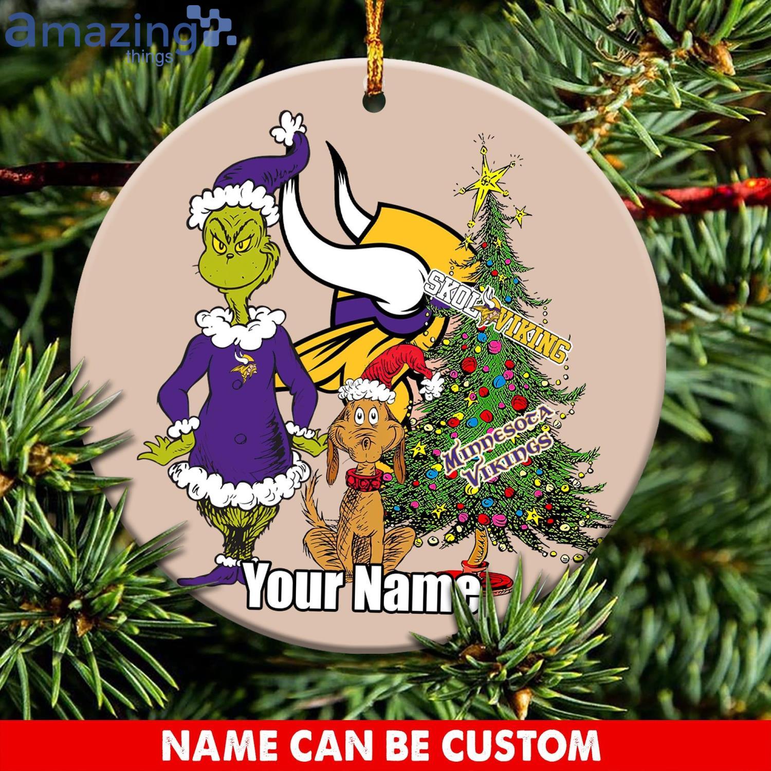 NFL Minnesota Vikings Personalized Ornaments