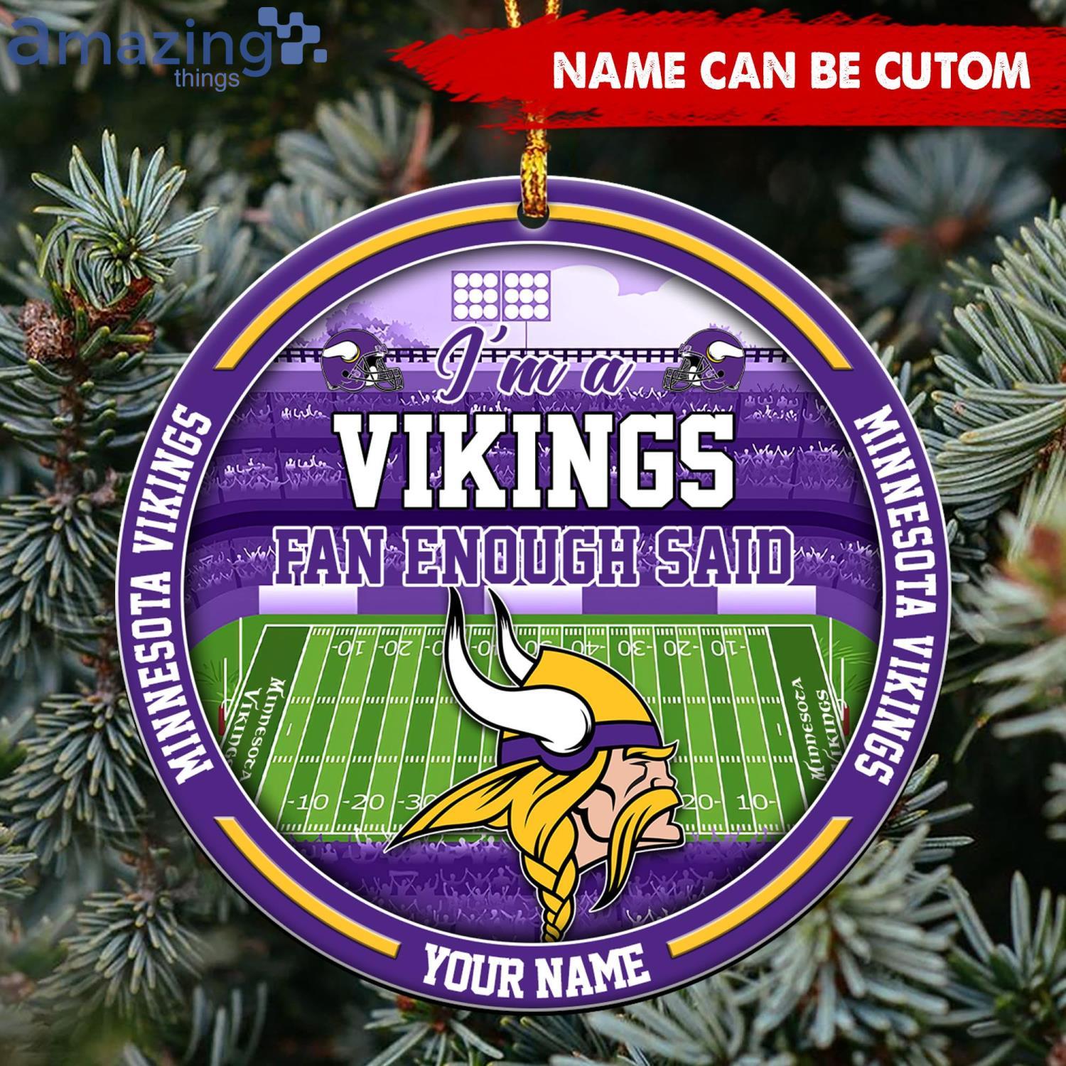 NFL Minnesota Vikings Flag Map US Personalized Christmas Ornaments -  Banantees