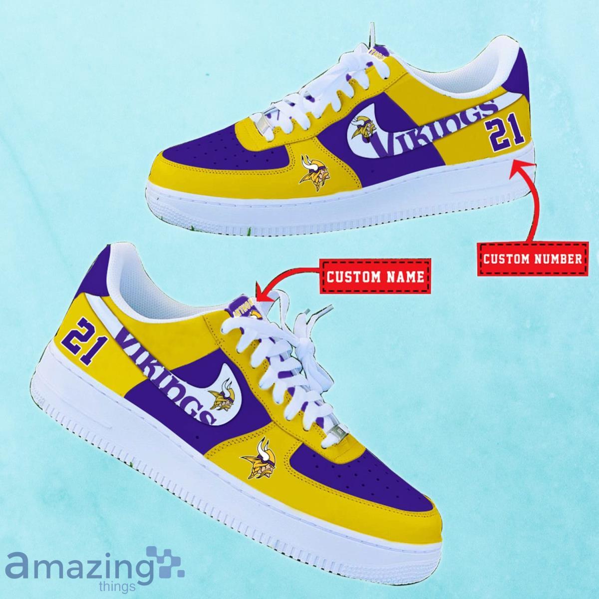 Minnesota Vikings NFL Personalized Premium Air Force Shoes Special Gift For Fans Product Photo 2