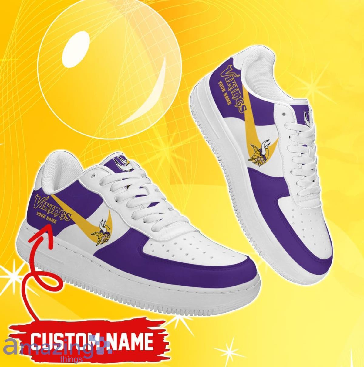 Minnesota Vikings Team Simple Style Air Force Shoes For Fans