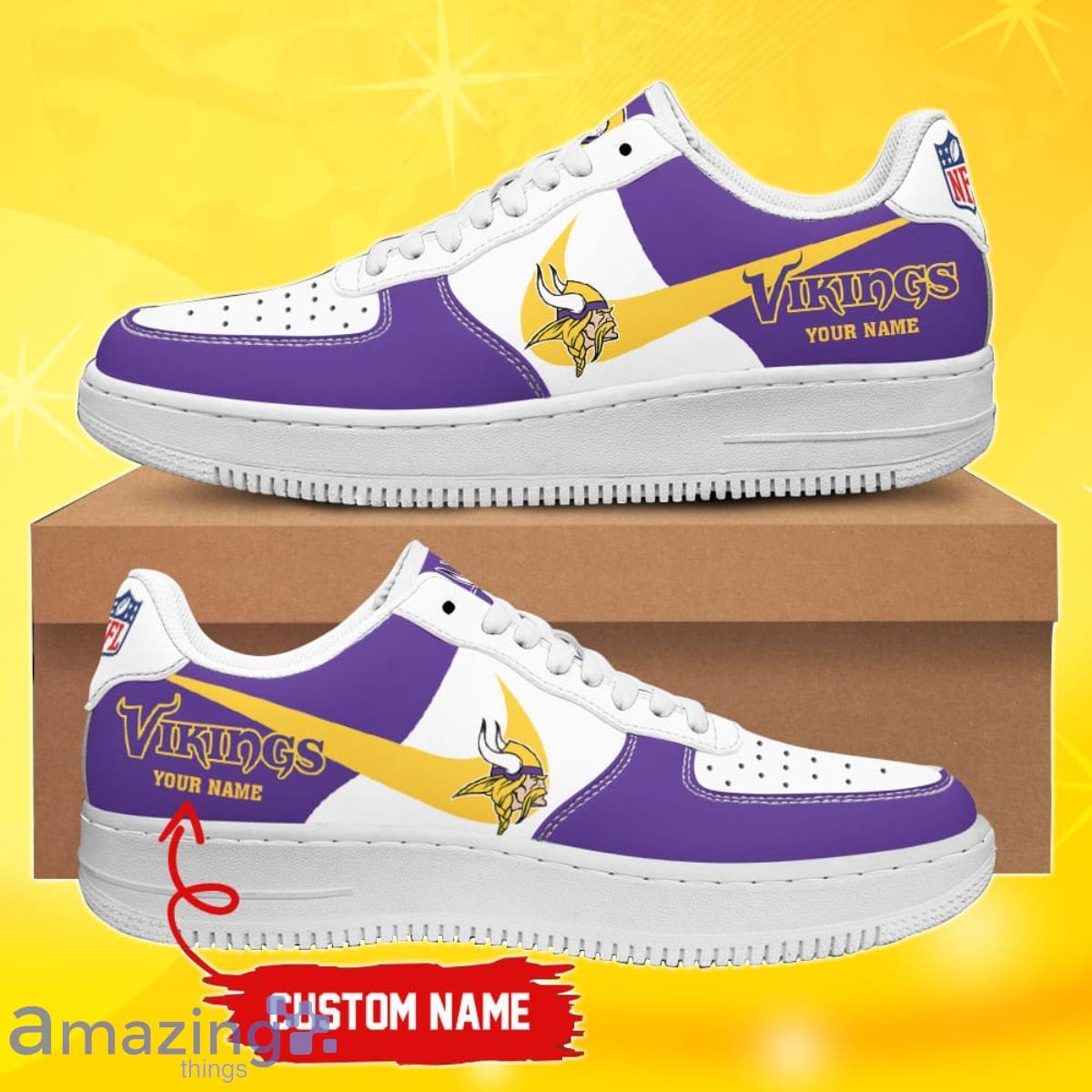Minnesota Vikings Personalized Air Force Shoes Best Gift Fans Product Photo 1
