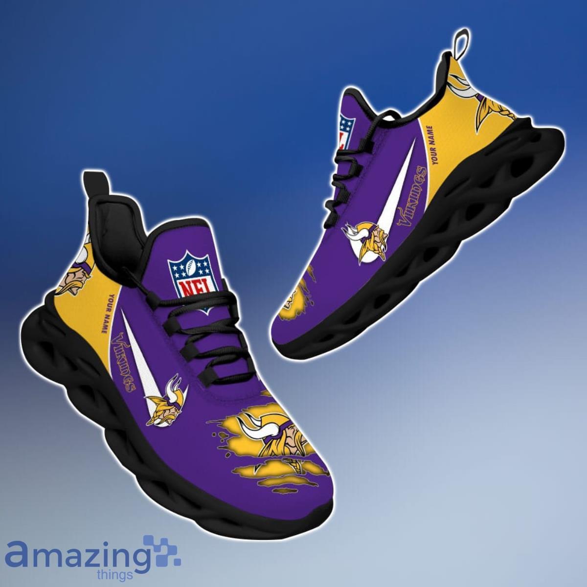 Minnesota Vikings Personalized New Premium Luxury NFL Max Soul Shoes Unique Gift For Fans image Minnesota Vikings Personalized New Premium Luxury NFL Max Soul Shoes Unique Gift For Fans Product Photo 3