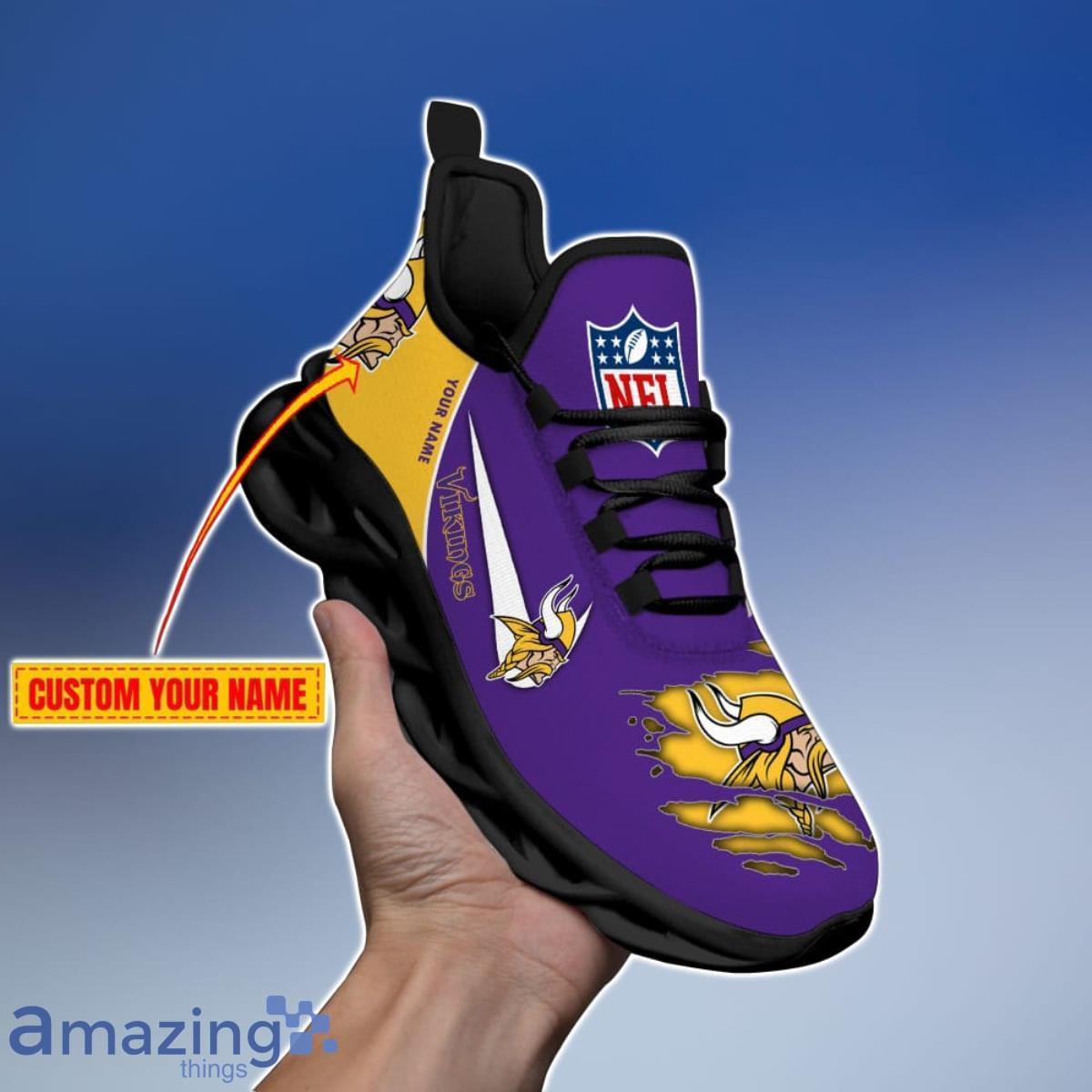 Minnesota Vikings Personalized New Premium Luxury NFL Max Soul Shoes Unique Gift For Fans Product Photo 1 Minnesota Vikings Personalized New Premium Luxury NFL Max Soul Shoes Unique Gift For Fans Product Photo 1