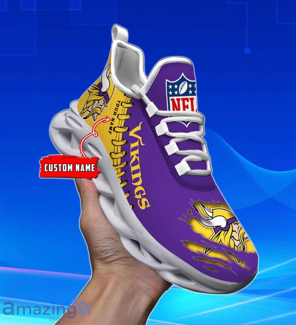 Minnesota Vikings Personalized NFL Max Soul Shoes Best Gift For Men And Women Fans Product Photo 1