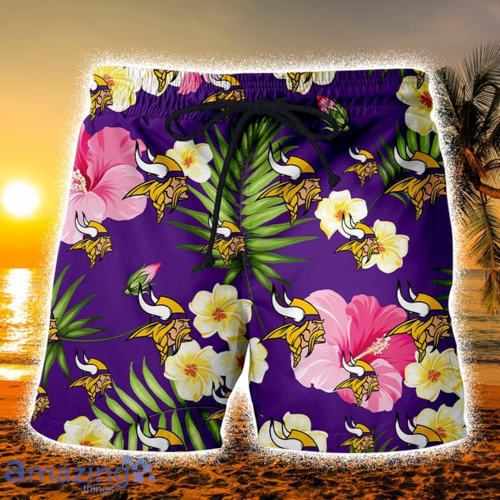 Minnesota Vikings Cool Summer Hawaiian Shorts Gift For Fans