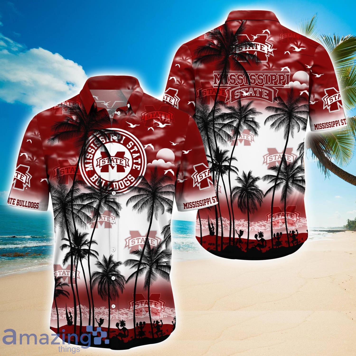 Mississippi State Bulldogs 2023 Trending Aloha Hawaiian Shirt Summer Gift For Beach Lover Product Photo 1