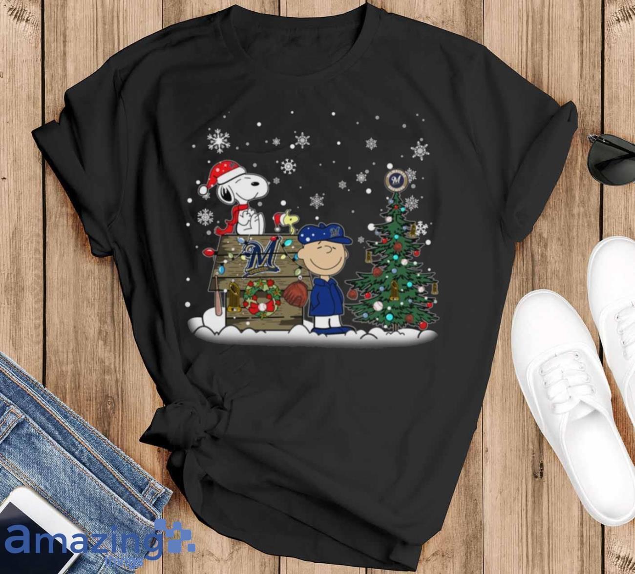 Peanuts Charlie Brown And Snoopy Playing Baseball Milwaukee Brewers Shirt,  hoodie, longsleeve, sweatshirt, v-neck tee