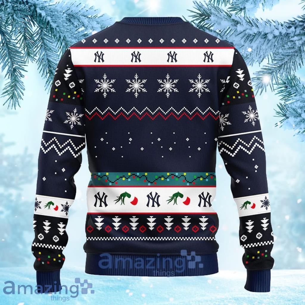 MLB New York Yankees Grinch Christmas Ugly Sweater 3D Gift For Big