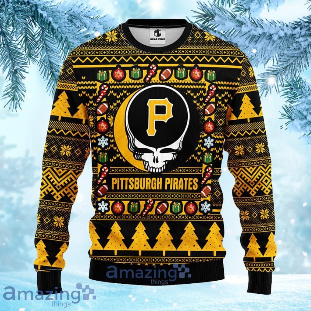 MLB Pittsburgh Pirates Grateful Dead Fleece 3D Sweater For Men And Women  Gift Ugly Christmas - Freedomdesign