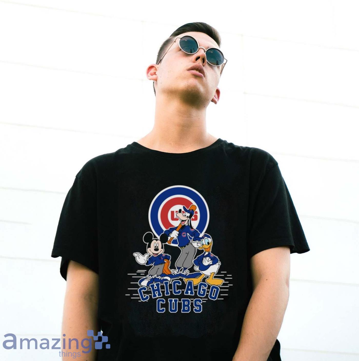 MLB Chicago Cubs Mickey Mouse Goofy And Donald Duck Baseball Shirt