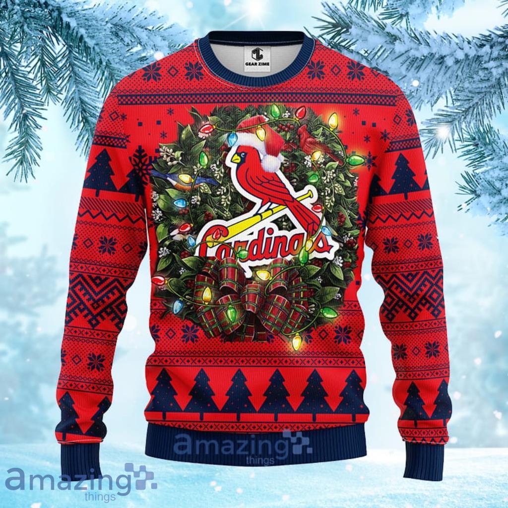 MLB St. Louis Cardinals Grateful Dead Ugly Christmas Fleece Sweater 3D Gift  For Big Fans