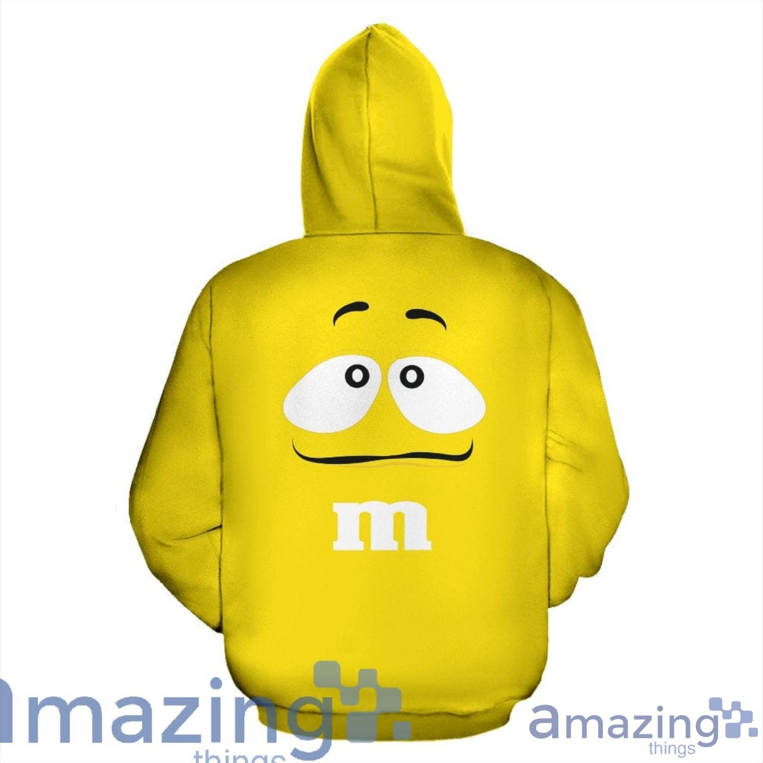 M&M Chocolate Yellow 3D Hoodie Men And Women Christmas Gift