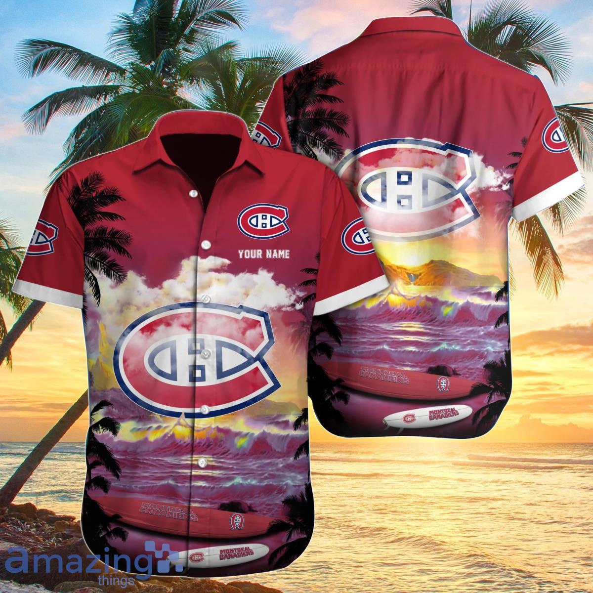 Montreal Canadiens Custom Name Hawaiian Shirt Best Gift For Men And Women Product Photo 1