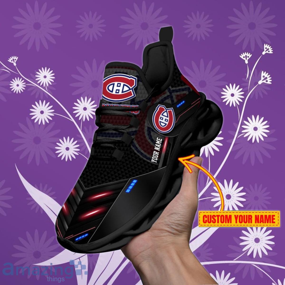 Montreal Canadiens Personalized NHL Sport Black Max Soul Shoes Style Gift For Fans Product Photo 1
