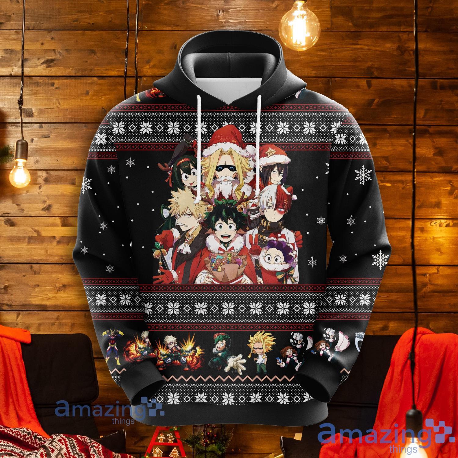 My Hero Academia Christmas Cute Noel Mc 3D Hoodie Men And Women Christmas Gift Product Photo 1 My Hero Academia Christmas Cute Noel Mc 3D Hoodie Men And Women Christmas Gift Product Photo 1