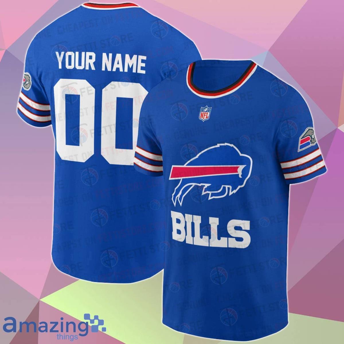 Name Number Buffalo Bills 3D Custom Name & Number T Shirt Best Gift For Men And Women Product Photo 1
