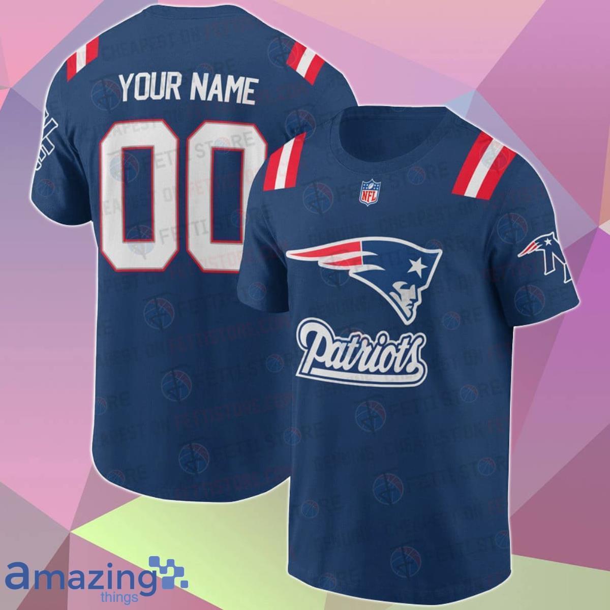 Name Number New England Patriots 3D Custom Name & Number T Shirt Best Gift For Men And Women Product Photo 1