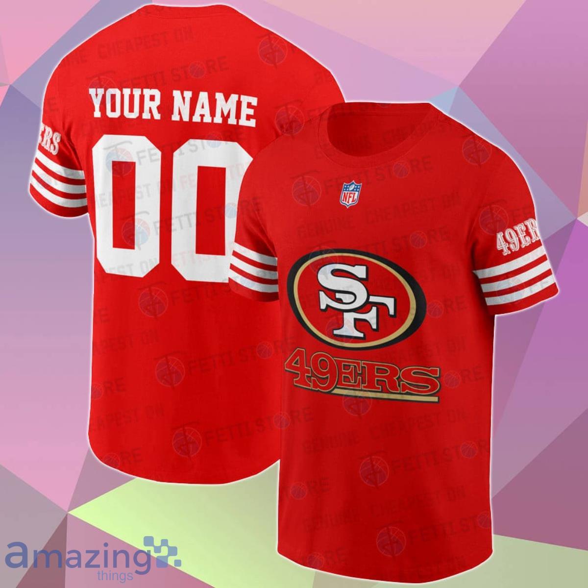 Name Number San Francisco 49ers 3D Custom Name & Number T Shirt Best Gift For Men And Women Product Photo 1
