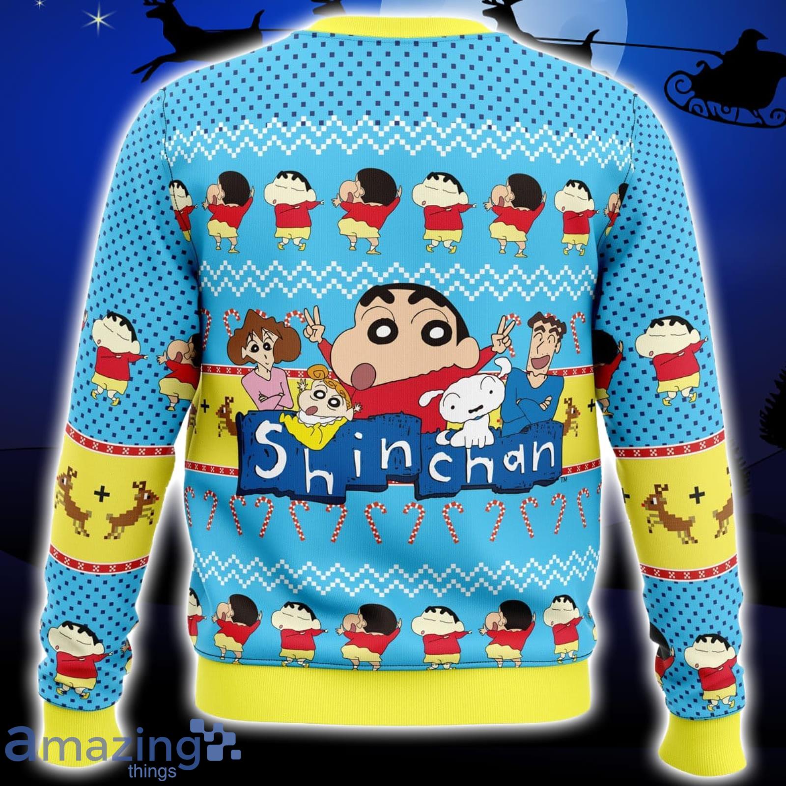 Naughty Shinnosuke Crayon Shin-chan Xmas Ugly Christmas Sweater