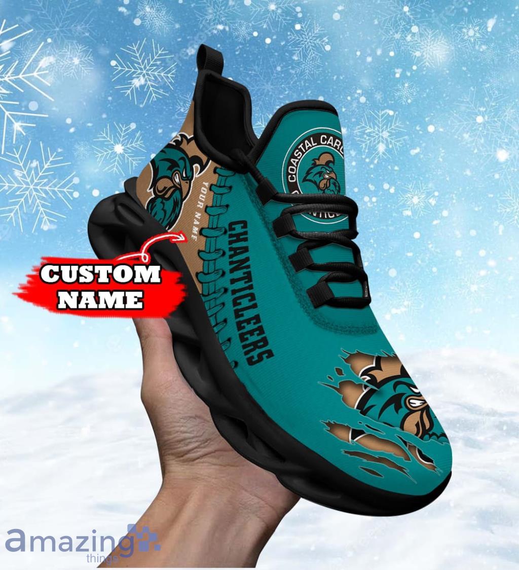 NCAA Custom Name Coastal Carolina Chanticleers Personalized Max Soul Shoes Gift For Big Fans Product Photo 1