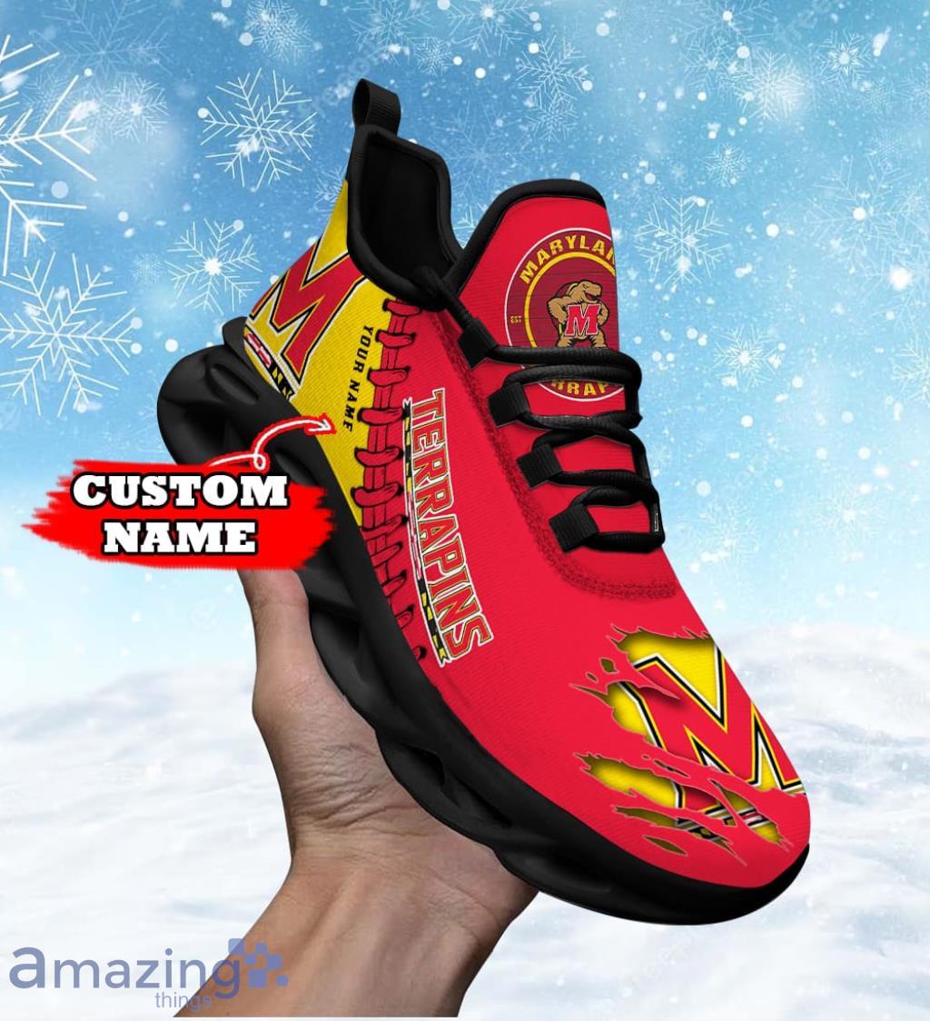 NCAA Custom Name Maryland Terrapins Personalized Max Soul Shoes Gift For Big Fans Product Photo 1