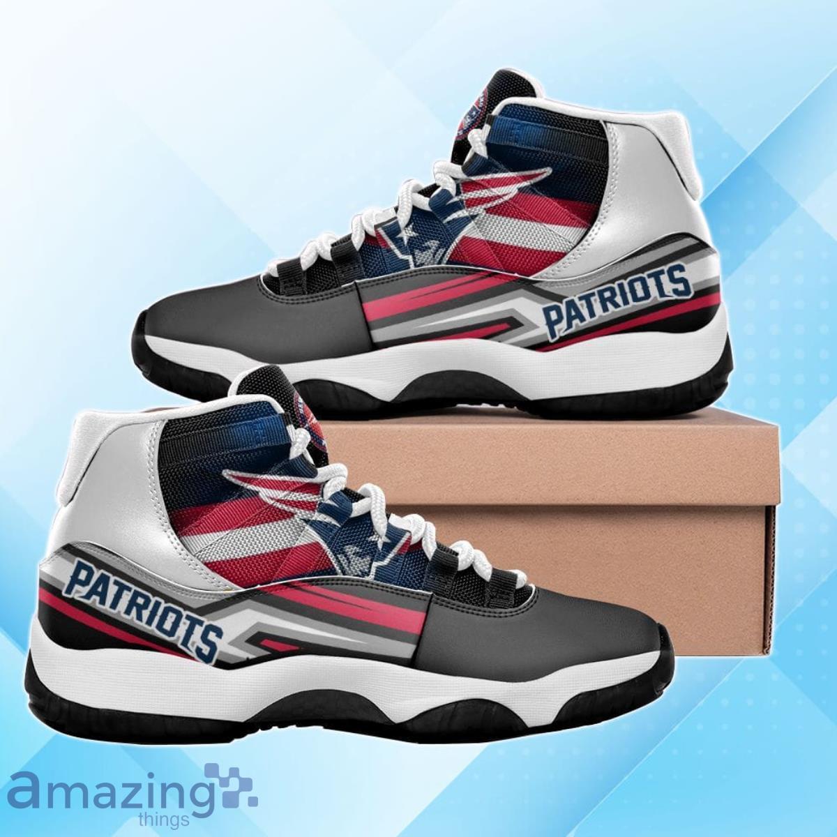 New England Patriots NFL Air Jordan 11 Sneakers Shoes Gift For Fans -  Banantees