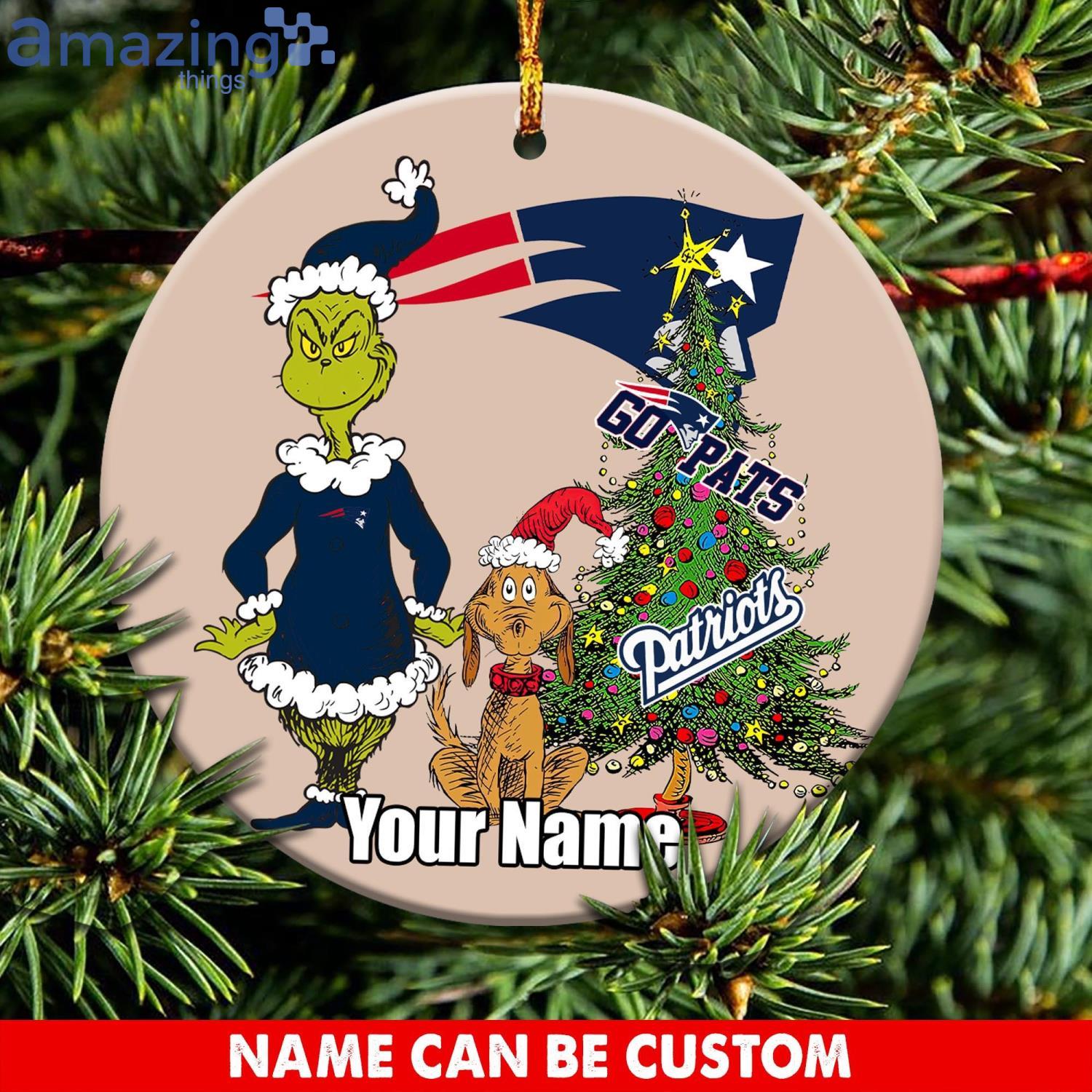 New England Patriots NFL Christmas Ornament Custom Name For Fans